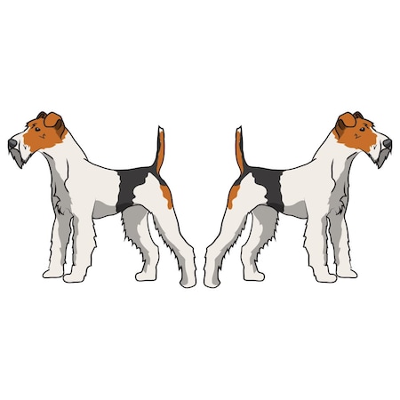 Wire Fox Terrier Dog Decal, Dog Lover Decor Vinyl Sticker